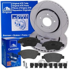 Produktbild - ATE PowerDisc BREMSSCHEIBEN 257mm + CERAMIC BELÄGE VORNE für OPEL ADAM + CORSA D