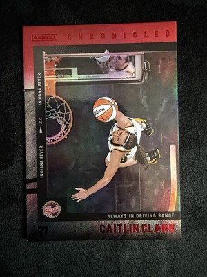 Caitlin Clark 2025 Panini Chronicled Always In Driving Range Red Ice #32 Fever