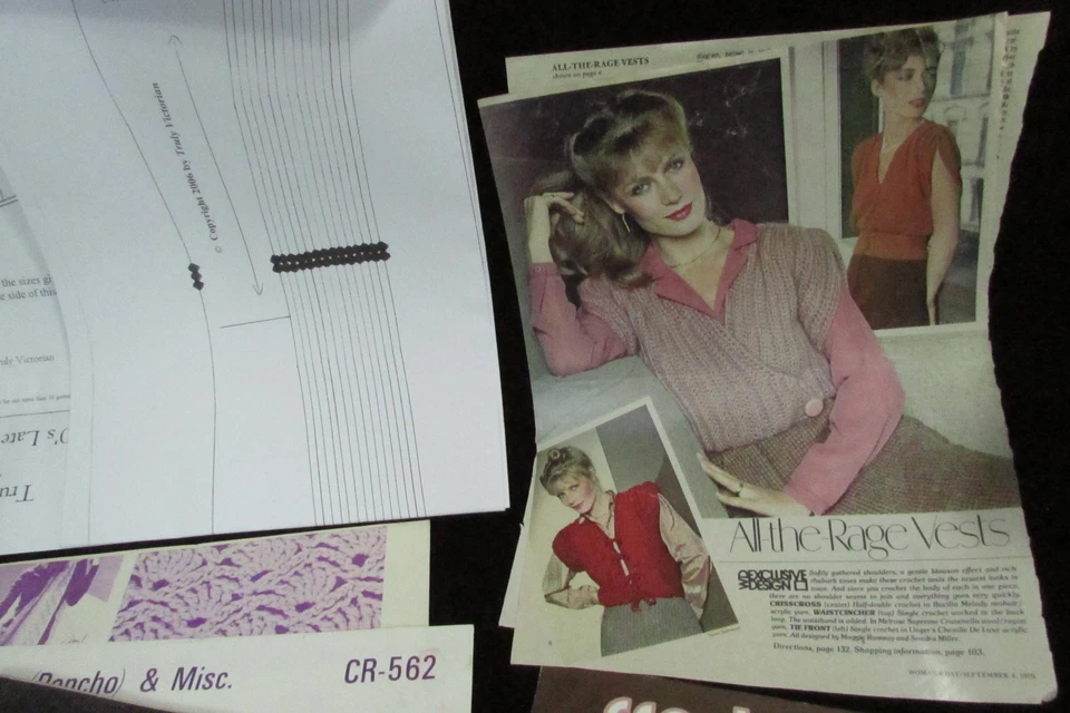 Truly Victorian TV110 1880's Late Victorian Corset Pattern Design + Crochet Vest - Image 4 of 4