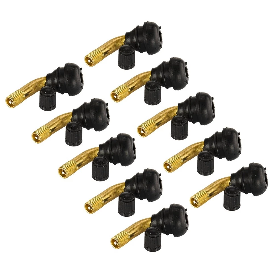 10x Vástago de válvula de neumático de rueda de ciclomotor scooter ángulo de 90 grados nuevo Foto 2 de 4