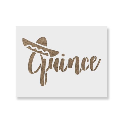 Quitten Fiesta Schablone - Basteln Airbrush Malerei Wand Mylar wiederverwendbar