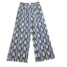 J Mclaughlin Pants Womens 4 Wide Leg Amal Geometric High Rise Careerwear Preppy