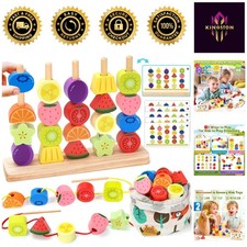 Multi-Play Montessori Wooden Beads Set - Perfect for Creative Toddler Learning