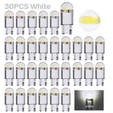 30X White LED  License Plate Interior Light Bulb T10 194 168 W5W 2825  6000K