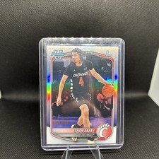🔥Shon Abaev 2025-26 Bowman Chrome NBA Refractor /499 1st Bowman Prospect🔥