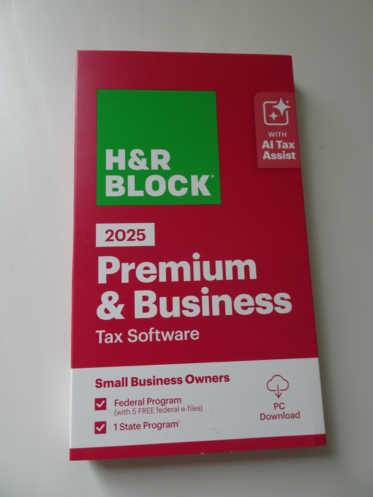 H&Amp;R Block Tax Software Premium &Amp; Business 2025, Pc Only [Key Card]