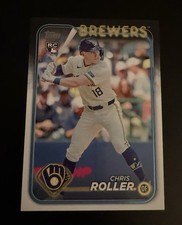 2024 Topps Update #US242 Chris Roller Rookie  Milwaukee Brewers