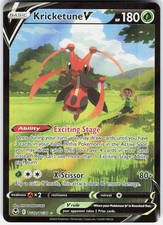 Kricketune V TG12/TG30 Holo V Rare Silver Tempest Trainer Gallery Pokemon NM on eBay