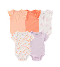5 Pcs/Lot Four Seasons Fashion Cartoon Short Sleeve Baby Boy Girl Bodysuits A