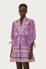 NWT Farm Rio Lilac Sweet Garden Mini Dress XL $210