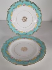 Paar antike Copeland Porzellan Teller, datiert 1881