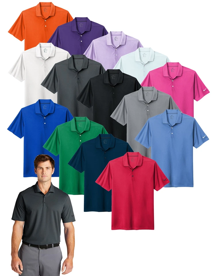 Nike Mens Dri-FIT Micro Pique 2.0 Polo Golf Shirt - New - Image 1 of 1