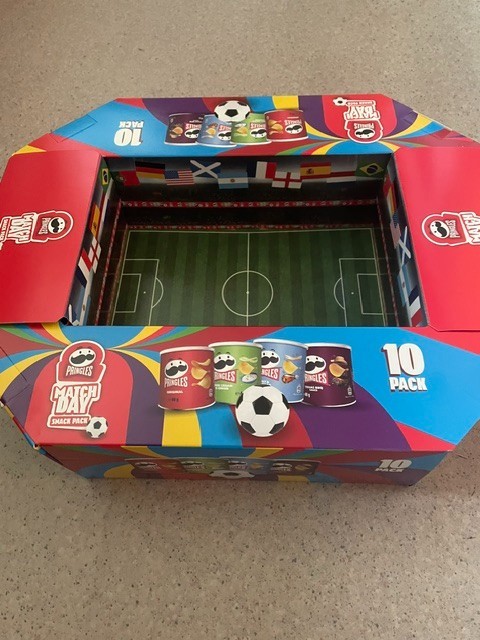 Pringles Fifa World Cup 2026 Football stadium & 10 tubs of pringles