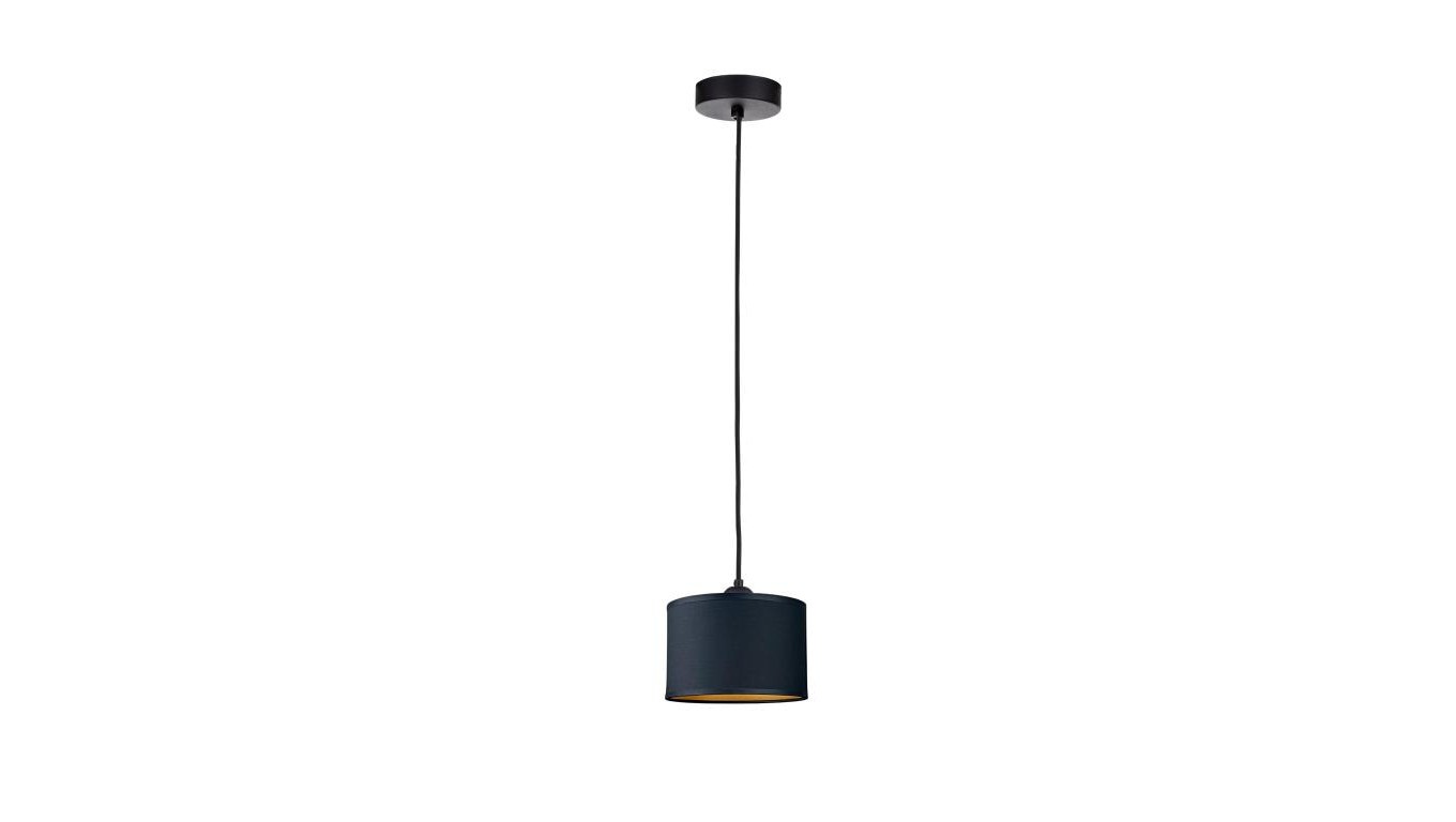 Hanging Lamp Modern Lampshade 1xE27 Flow Black 330