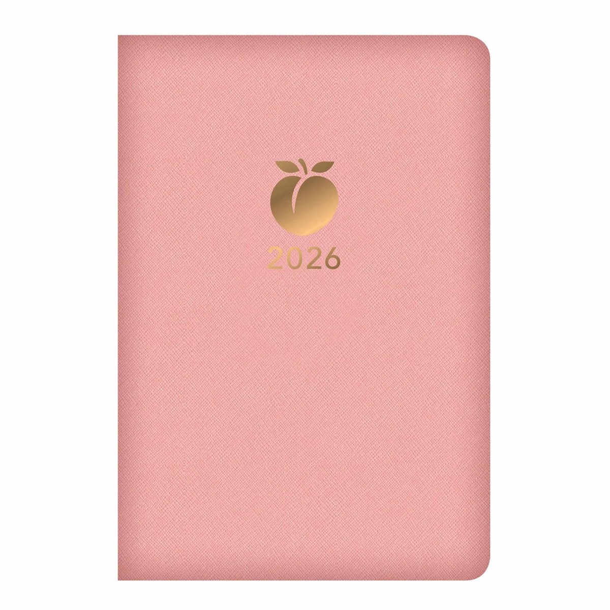 Peach Leatherette A7 Diary 2026, General Diaries, Week To View, Lifestyle, Gift