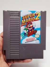 Super Mario Bros 2 NES Nintendo Cart Manual & Hard Case Tested Authentic 