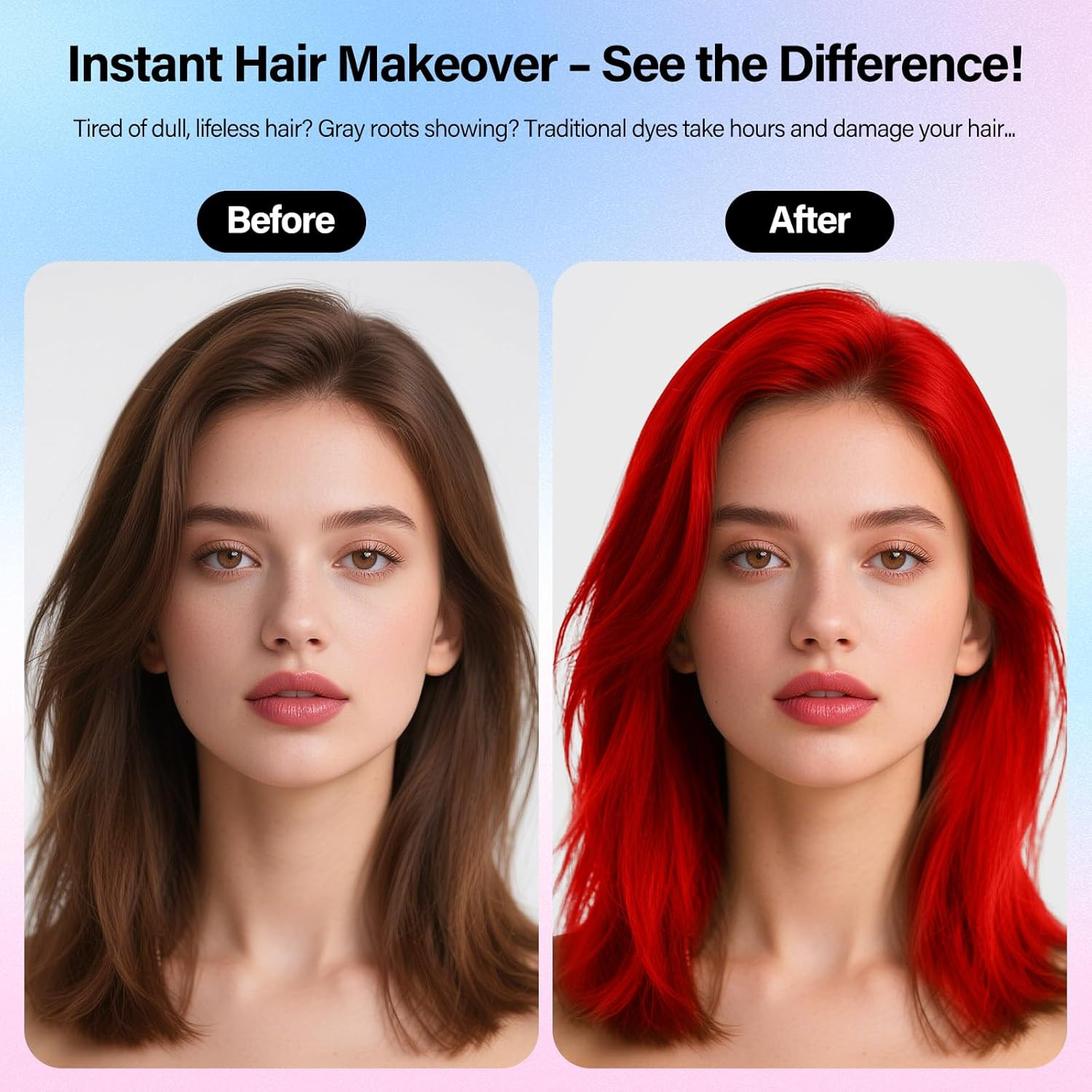 One-Day Temporary Hair Color Spray for Kids Women Men, Washable Hair Dye Spray N