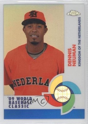 2009 Topps Chrome World Baseball Classic Blue Refractor /199 Dennis Neuman fm0