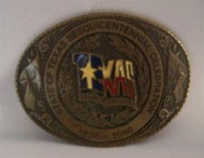 State of Texas Sesquicentennial Celebration 1836-1986 Belt Buckle