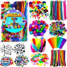 GoodyKing Arts and Crafts Supplies for Kids - 1170Pcs+ Craft Art 