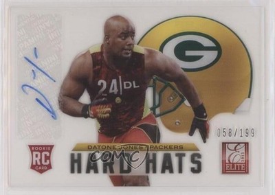 2013 Panini Elite Rookie Hard Hats Signatures /199 Datone Jones #25 Auto RC 7eo