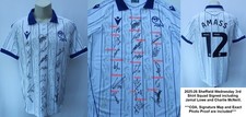 2025-26 Sheffield Wednesday Home Shirt Squad Signed Lowe & McNeill + COA & Proof