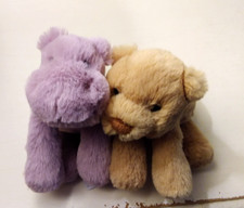 Juguetes de peluche nuevos con etiquetas JellyCat Tiny Smudge HIPPO & Tiny Smudge BEAR ~ auténticos