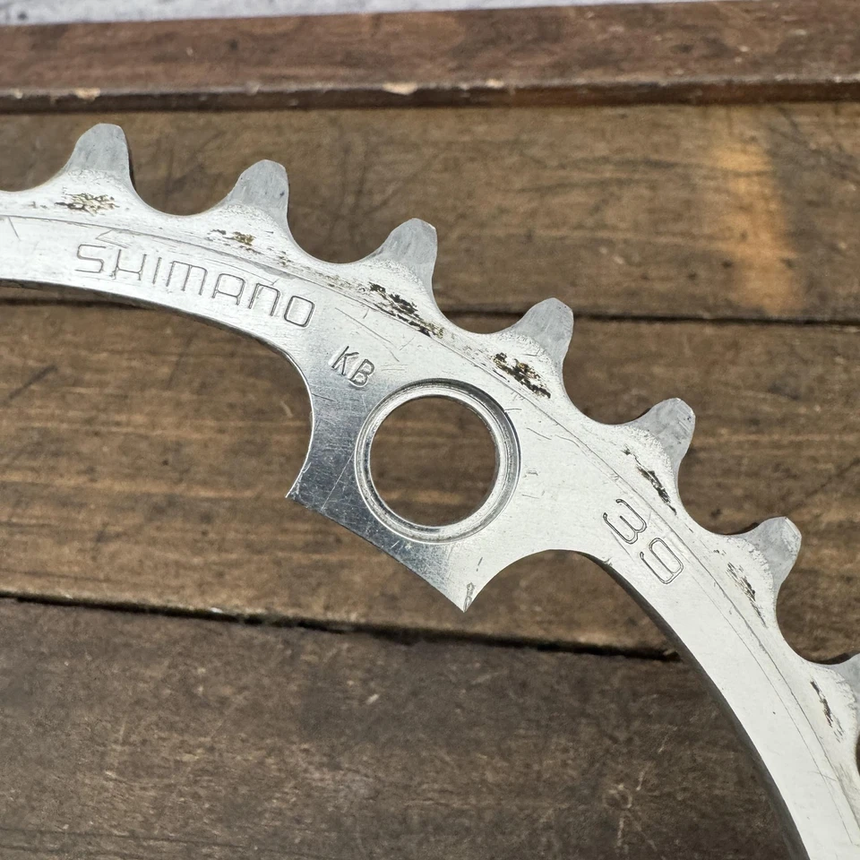 Vintage Shimano Dura-Ace FC-7400 Chainring Set 52/39T 130 BCD 5-Bolt Road Bike - Image 2 of 4