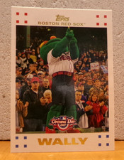 VERY COOL BASEBALL CARD MASCOTS SUBSET BOSTON RED SOX WALLY THE GREEN MONSTER