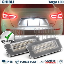 Luci TARGA LED PER Maserati Ghibli M157 Placchette Led CANbus Luce Bianca 6500K
