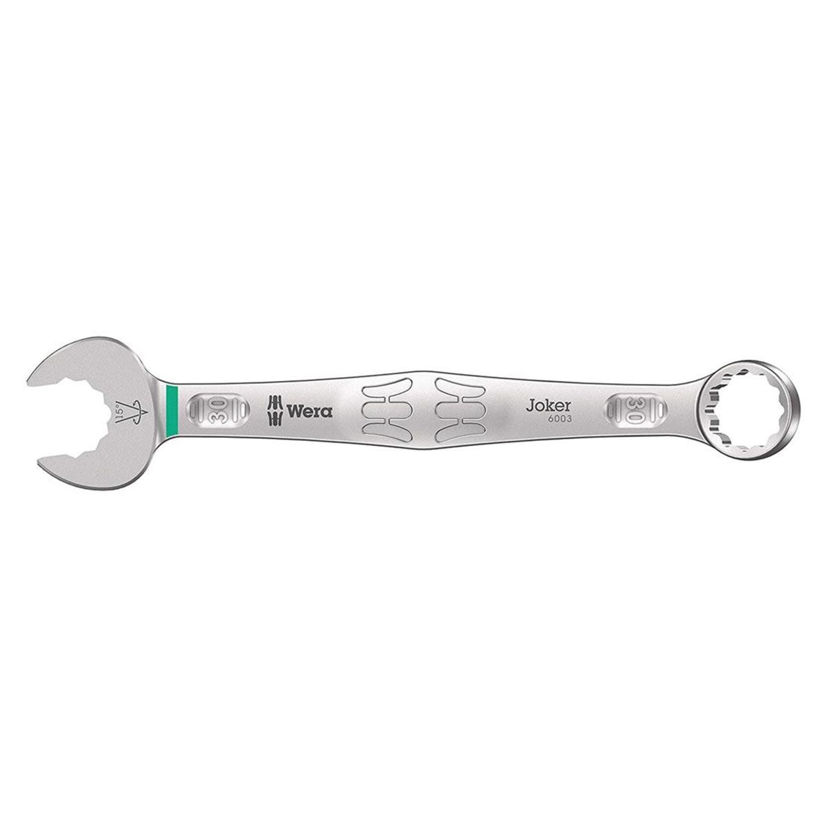Clés Joker Wera 6003 en chrome moly avec angle de reprise réduit pour accès difficile