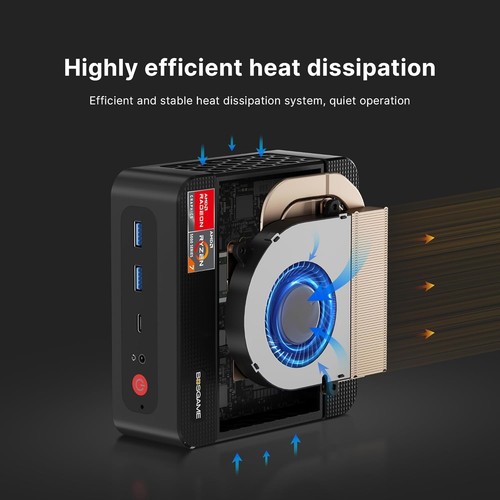 P4 Light Gaming Mini PC Ryzen 7 5700U 32GB Dual Lan 7 32GB+1TB - Picture 9 of 9