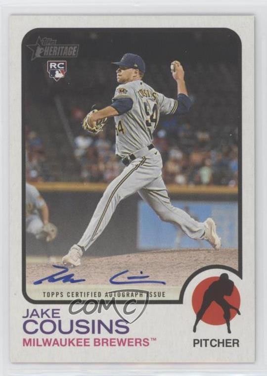 2022 Topps Heritage Real One Auto Jake Cousins #ROA-JC Auto s1i