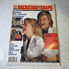 1989 May 9 BACKSTAGE AT THE SOAPS Magazine Kayla & Patch Cover Soap Opera Digest