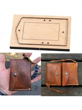 Hágalo usted mismo Cuero Artesanía Tarjetero Cartera Troquelado Cuchillo Molde Metal Huecado Perforado Molde