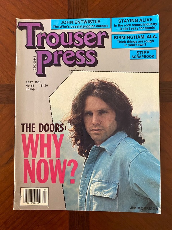 Four issues of Trouser Press magazine 1981