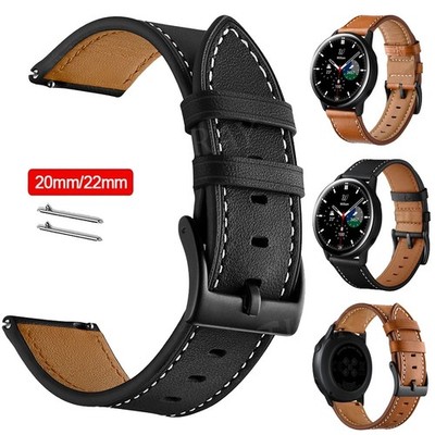 Leder Armband für Amazfit GTR 47 42mm GTS 4 3 2 Mini 2e Bip 5 U S Lite Ersatz