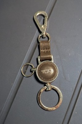 Tumi Keychain with Leather/chrome removable valet key