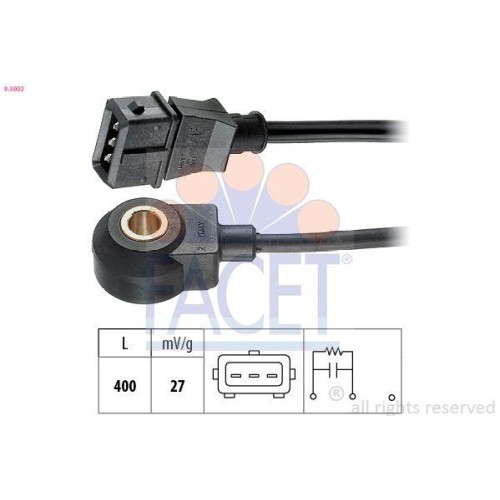 Klopfsensor Facet 9.3002 Made In Italy - Oe Equivalent FüR Alfa Romeo CitroëN-image