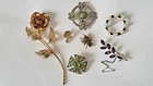 Vintage Costume Jewelry Lot Brooches Pins