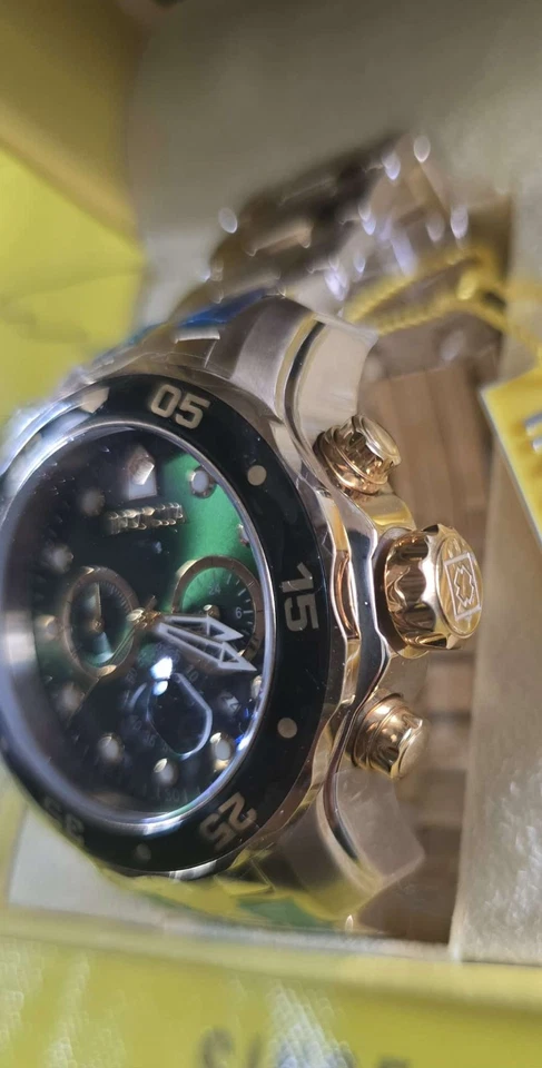 Invicta watch Pro Diver Ed RARE  NEW FACTORY BOX Model 0075 Trinite Night Glow - image 4 of 4