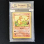 P.G.C. Mint 10 1999 Pokemon Base Set Shadowless Charmander 46/102