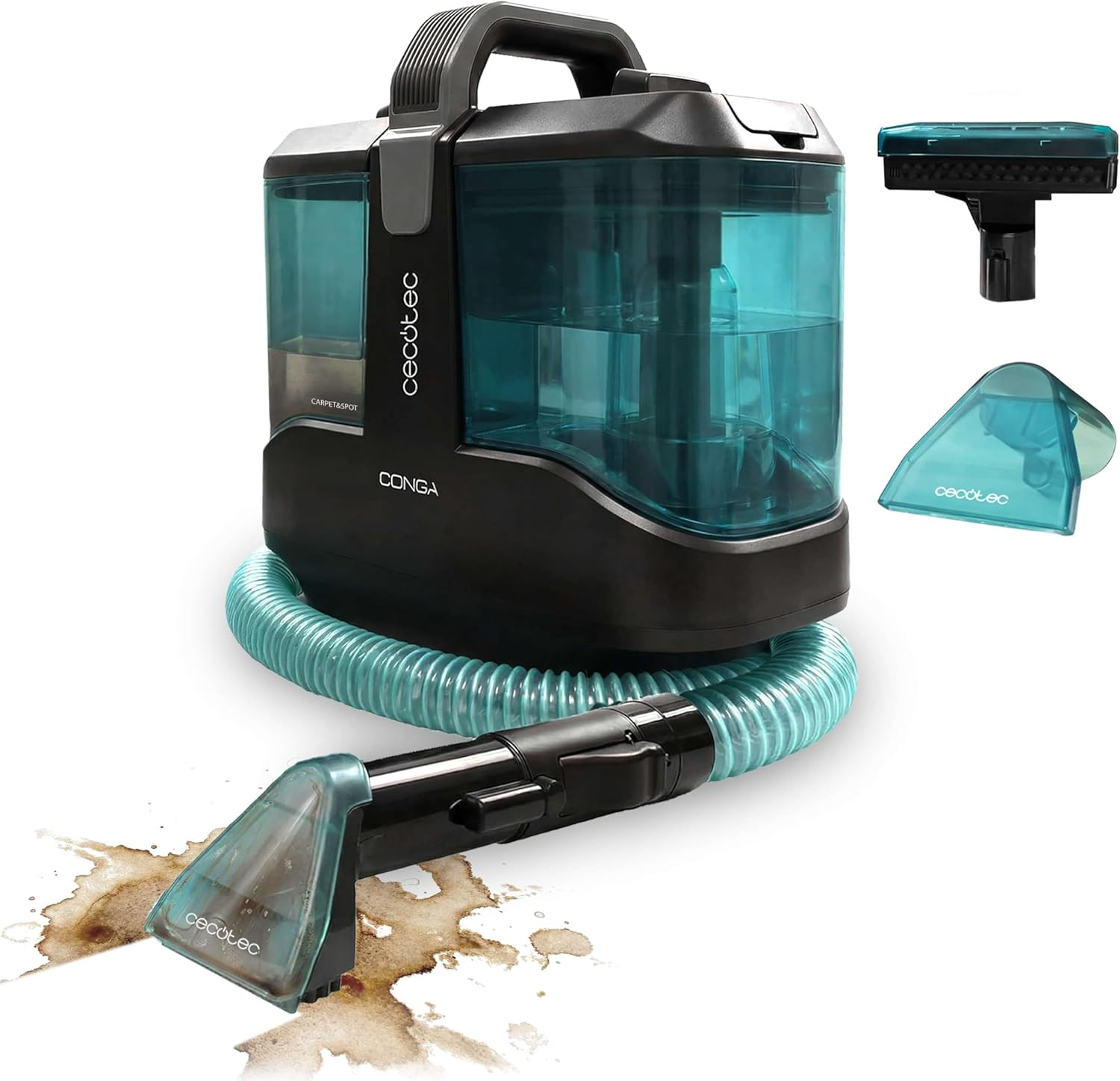 Aspirapolvere Lava Tappeti Conga 3000 Carpetclean, 3In1:Spruzza, Pulisce E Aspir