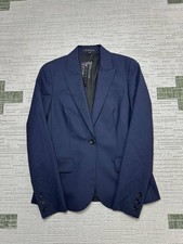 Theory Sports Coat Womens 4 Blue Wool Blazer New 