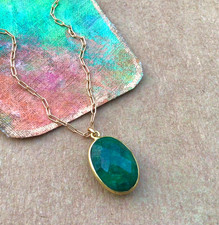 $190 SUNDANCE CHARM NECKLACE HANDCRAFTED GOLD PLATED JEWELRY