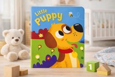 Little Puppy Board Book for Toddlers Age 0-3 Baby First Story Book Colourful  UK