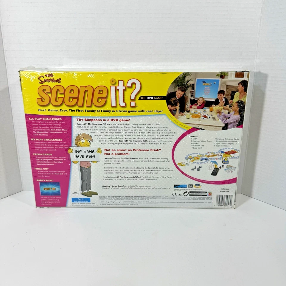 The Simpsons Scene It Board DVD Game Mattel Vintage 2009 Brand New In Box - Image 2 of 3