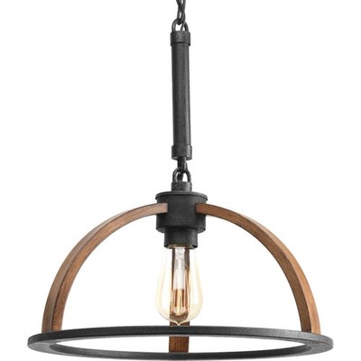 Progress Lighting P5152 Gilded Iron Trestle Single Light 14''W Pendant