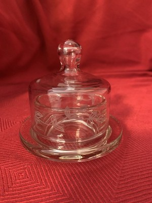 Princess House Small Round Heritage Covered Butter Individual Round Butter Dish