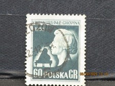 The listing is:(1)Used 1954 Polish Fryderyk Chopin Piano Postage stamp-MLH-60gr
